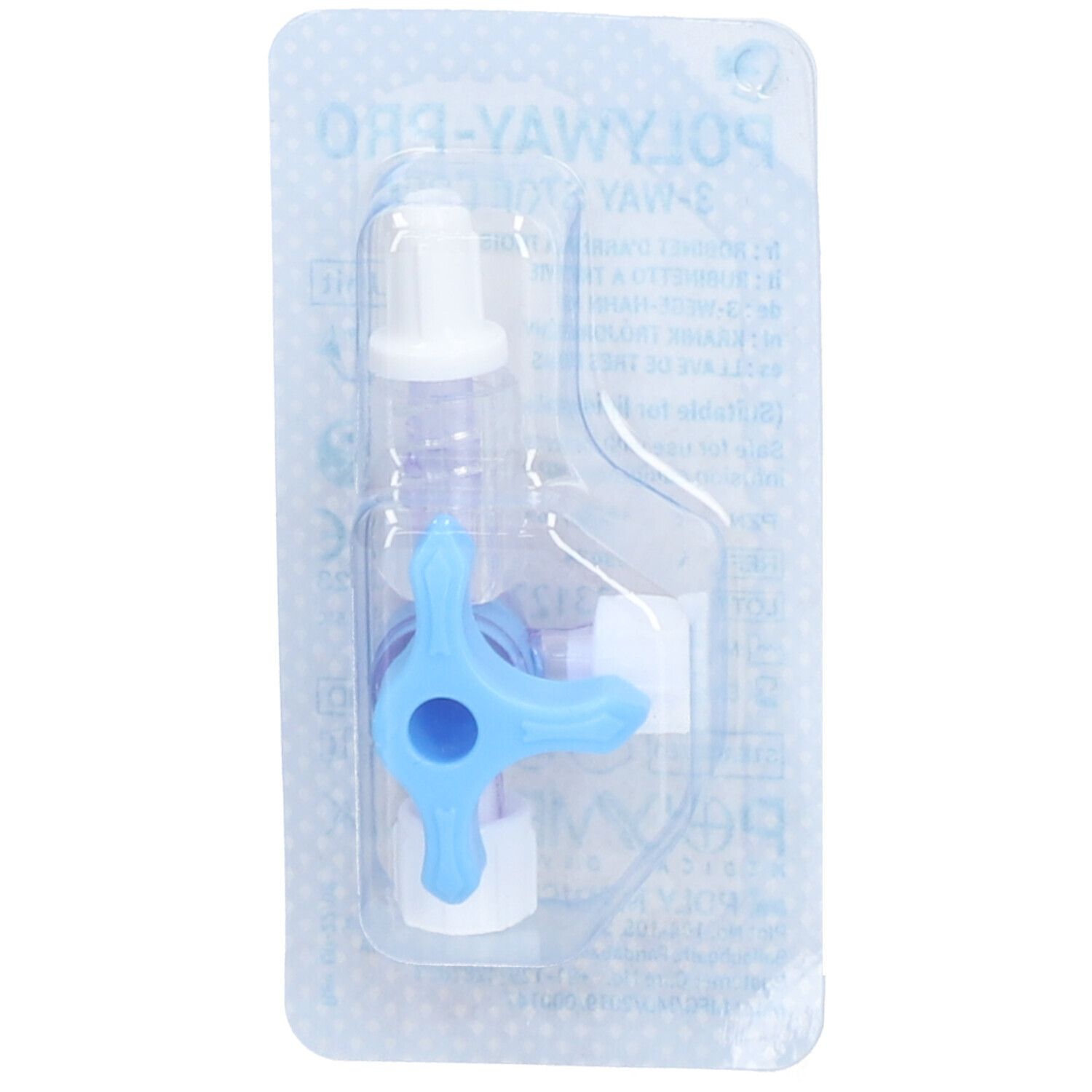 POLYWAY-Pro Dreiwegehahn blau 1x1 St