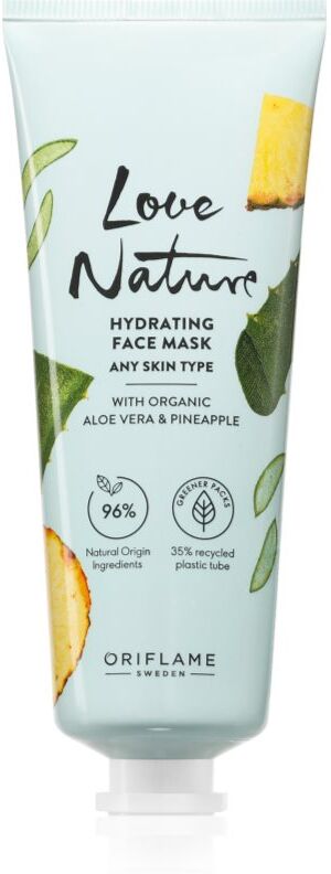 Oriflame Love Nature Organic Aloe Vera & Pineapple hydrating face mask 75 ml