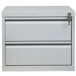 PROREGAL Unterbaucontainer CRICKET | 2 Schubladen | HxBxT 38x46x55 cm | Grau