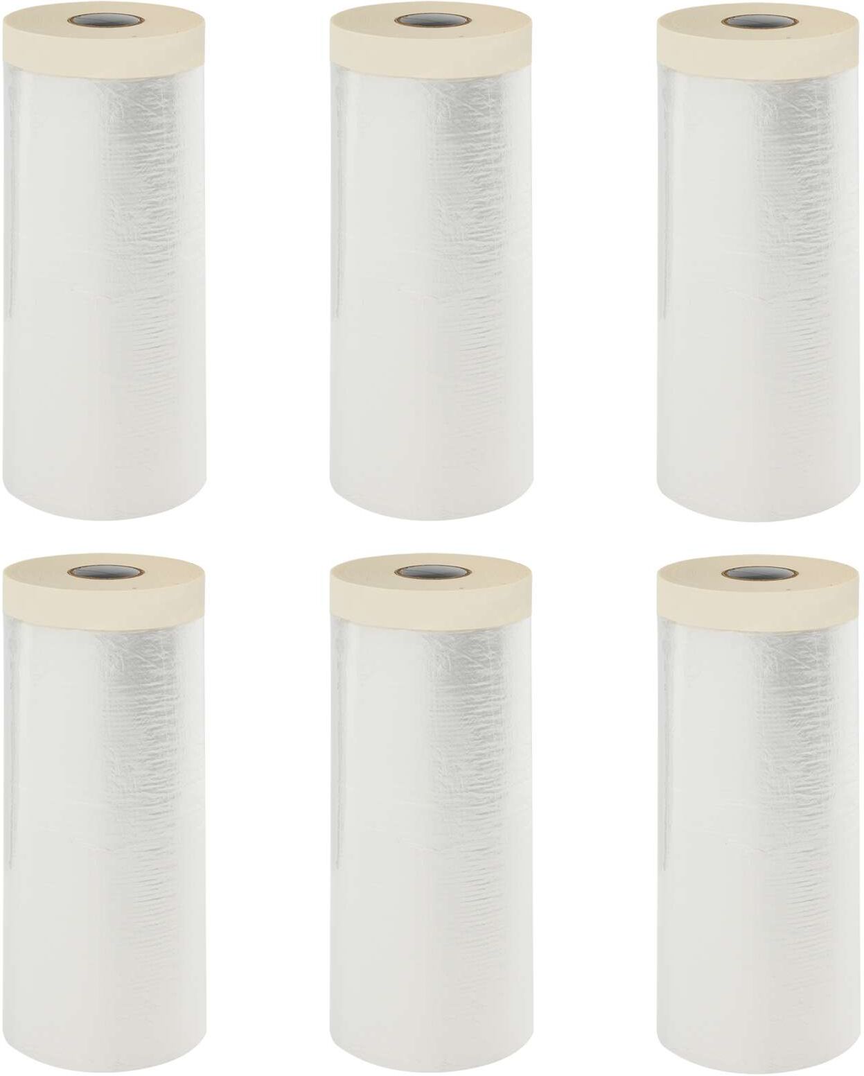 vidaXL Drap d'aspiration avec ruban adhésif 6 pc Transparent HDPE