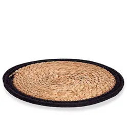 San Ignacio KINVARA - Untersetzer aus Naturfaser, 30 cm, in Beige und Schwarz