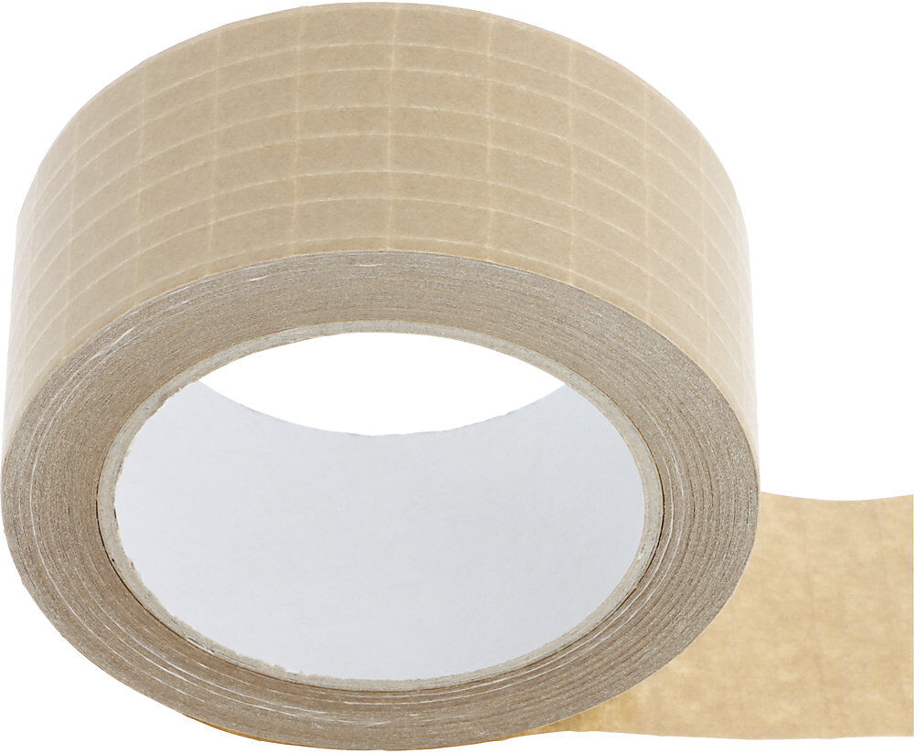 Papier-Packband E-Commerce, kreuzverstärkt, Hotmelt, Bandbreite 50 mm, VE 6 Stk à 25 m, ab 10 VE ratioform