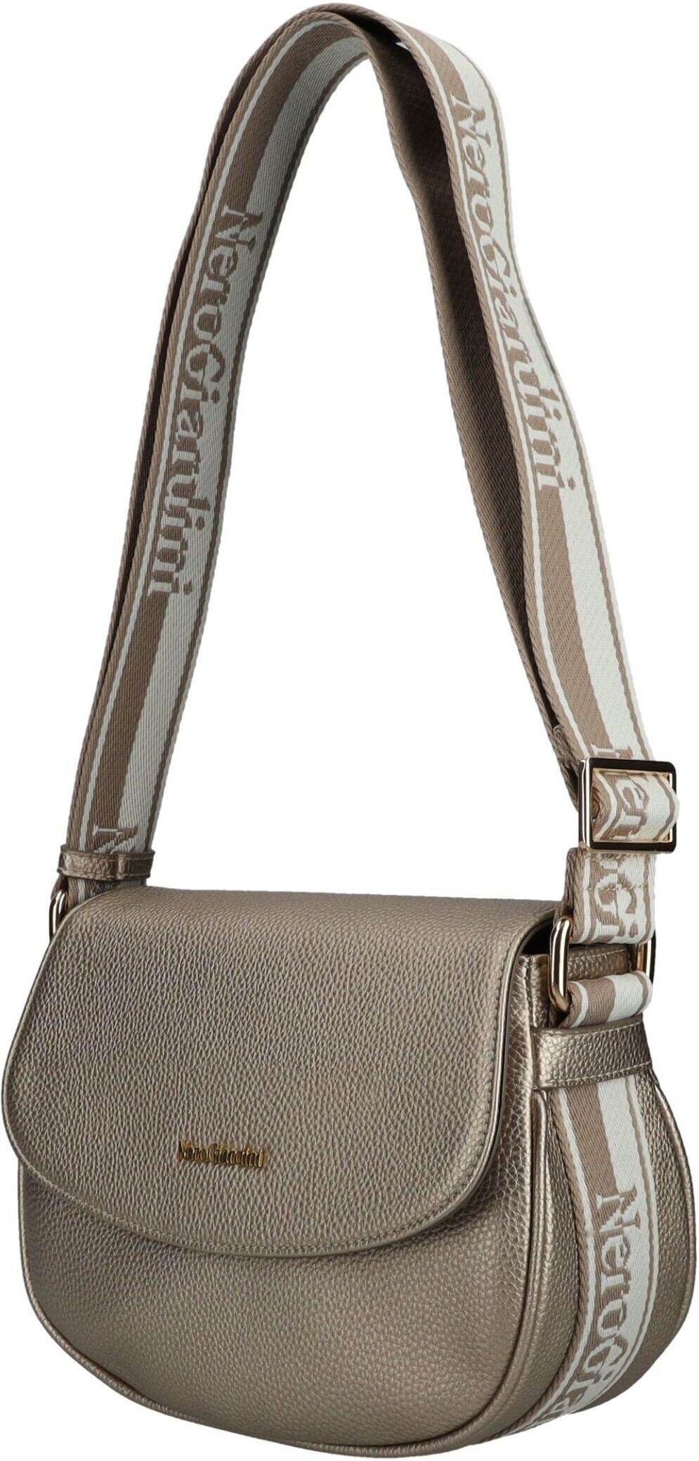 Umhängetasche NERO GIARDINI "Nero Giardini Taschen Lederimitat", Damen, Gr. onesize, platin, Lederimitat, Taschen Umhängetasche