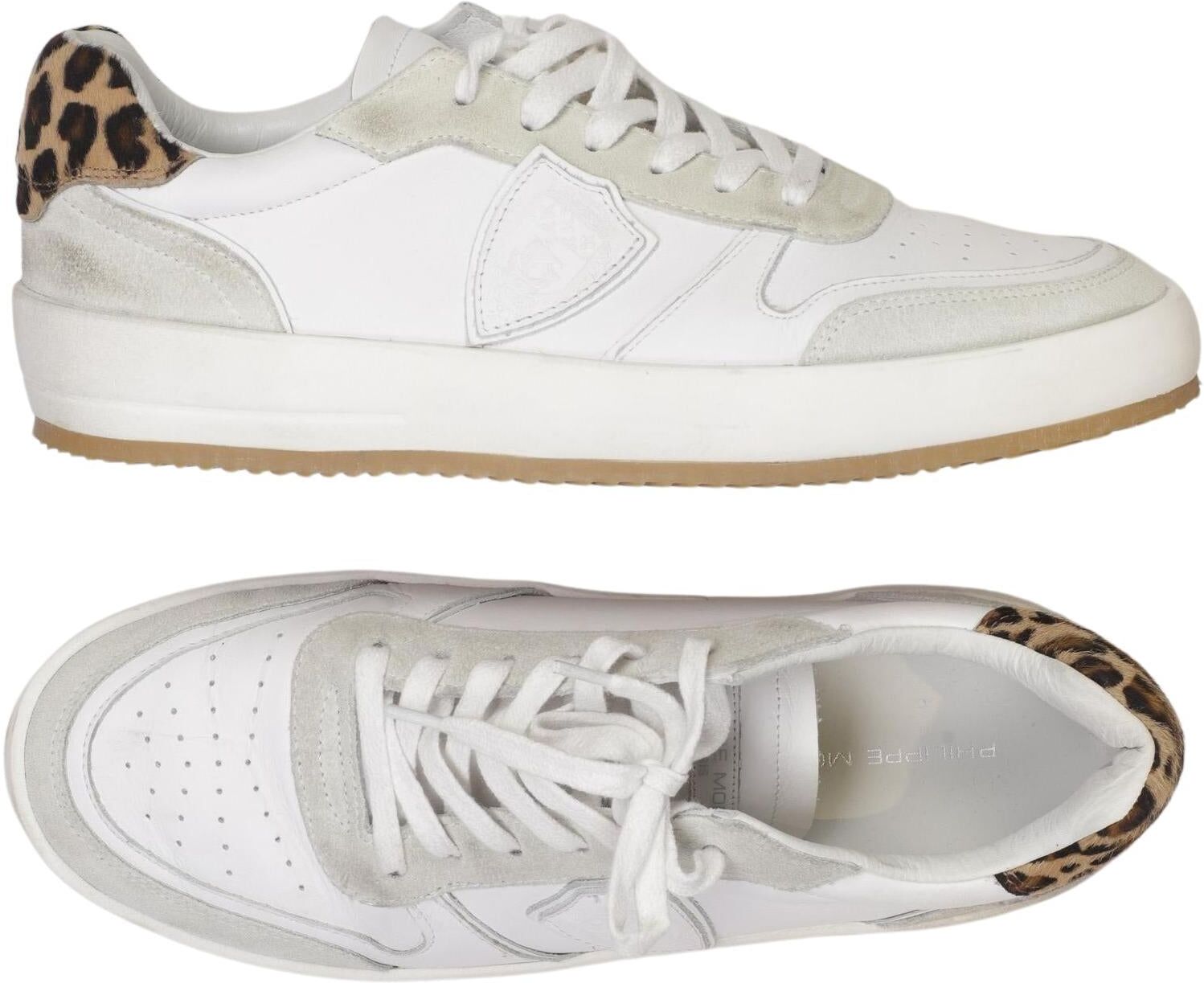 Philippe Model Damen Sneaker, Weiß, Gr. EU 41, Leder - Second Hand