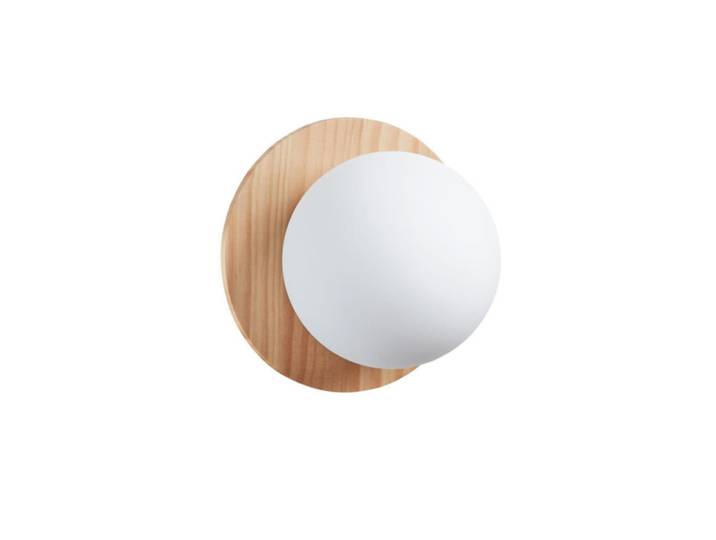 Applique salle de bain bois naturel