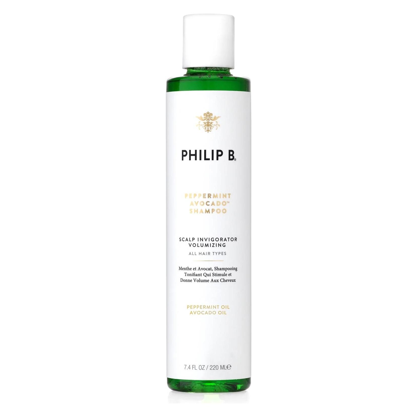 Philip B. Peppermint & Avocado - Volumizing & Clarifying Shampoo (Flüssiges Shampoo, 220 ml) (555002)