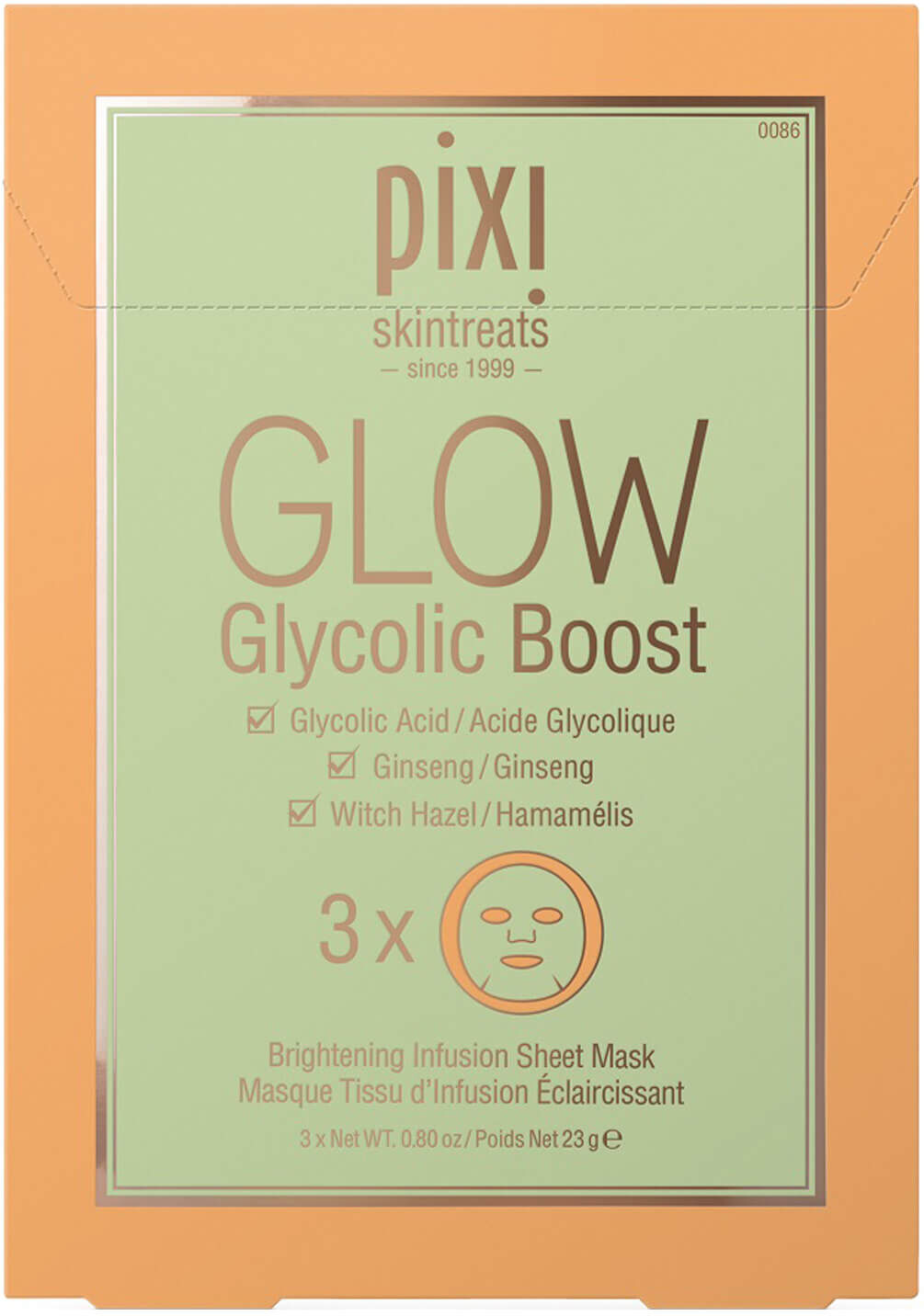 PIXI Glow Sheet Mask 3x23g
