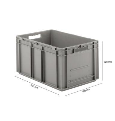 Kasten im EURO-Maß EF 6320, 63,7 l, grau