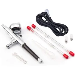 Fengda Airbrushpistole FE-130K (BD-130K) HS-30K mit Nadel/Düse 0,2 - 0,3 und 0,5mm und Schlauch