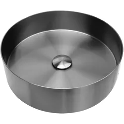 Differnz, Babybadewanne, waskom 40x40x11cm RVS gunmetal