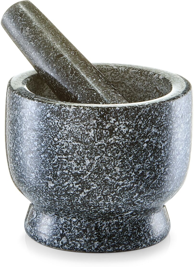 Mörser ZELLER PRESENT, grau (anthrazit), H:10cm Ø:12cm, Granit, Mörser, Mörser, Granit anthrazit Ø 12cm + Höhe 10cm