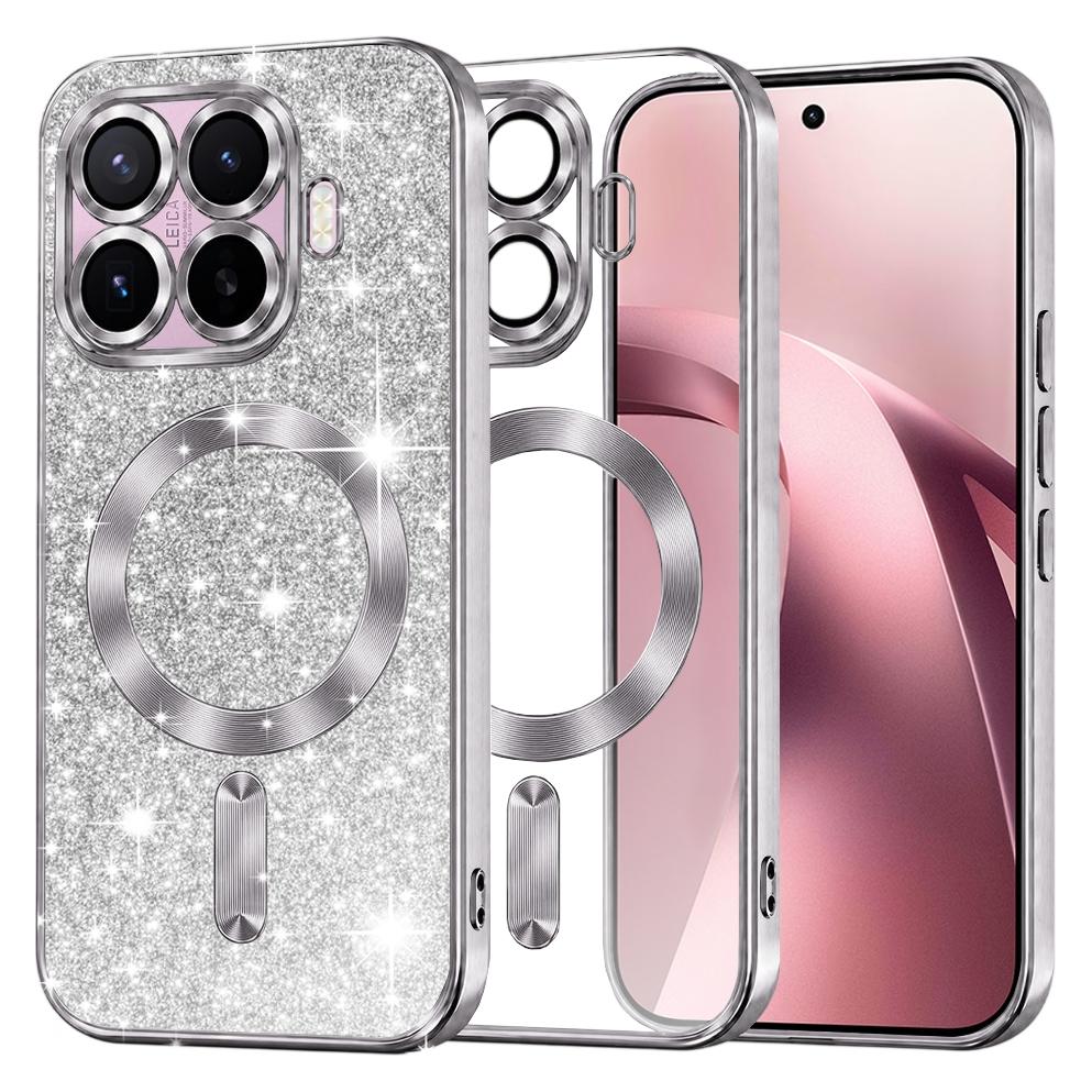 Techsuit - Luxury Glitter MagSafe - Xiaomi 17T - Silver (Xiaomi 17T) (76520979)