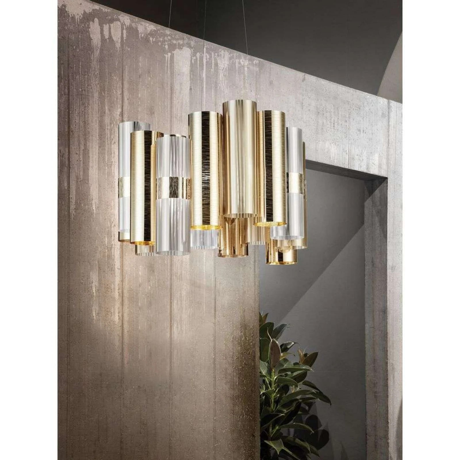 Slamp La Lollo Hanglamp M Gold - Kunststof - LED
