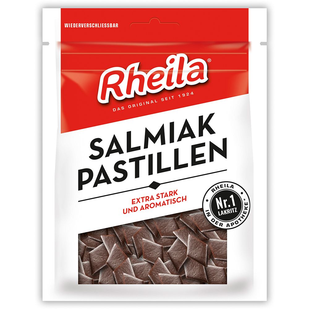 Rheila Salmiak Pastillen zuckerhaltig 90 g Bonbons