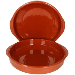 2er Set Cazuela mit Griffen Ton-Schale Bernd Ø 31,5cm Größe XXXL Mittelalter Wikinger
