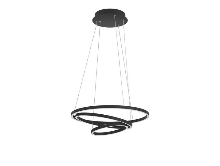 Connect Z Hängeleuchte Lobinero-Z, Schwarz, Weiß, Metall, Kunststoff, rund, 110 cm, ZigBee-Technologie, Smartphone-Steuerung, Lampen & Leuchten, Innenbeleuchtung, Hängeleuchten, Pendelleuchten