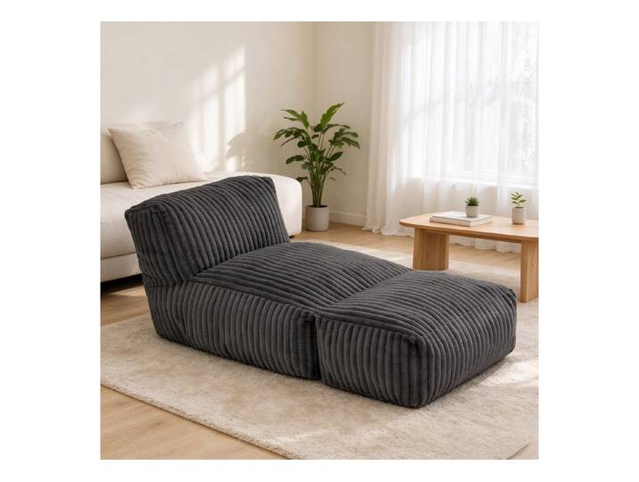 VUZINIC Sitzsack aus Cordstof, Modulares Boden-Sofa mit hochdichter Schaumstoff-Füllung (1 St), Vakuumkomprimiert, ideal für Wohn- und Schlafzimmer