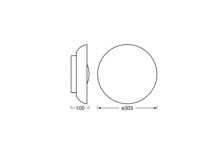 OSRAM Deckenlampe ORBIS MILAN, dimmbar, schwarz, für Wohn- / Esszimmer, Metall, Modern, Deckenlampe