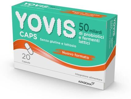 Yovis Caps Integratore Fermenti Lattici e Probiotici per Intestino 20 Capsule