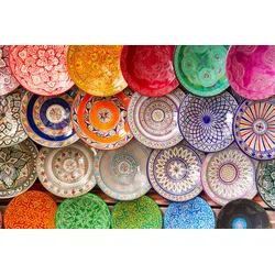 Keilrahmenbild COLORFUL World (BHT 80x120x5 cm) - BHT 80x120x5 cm