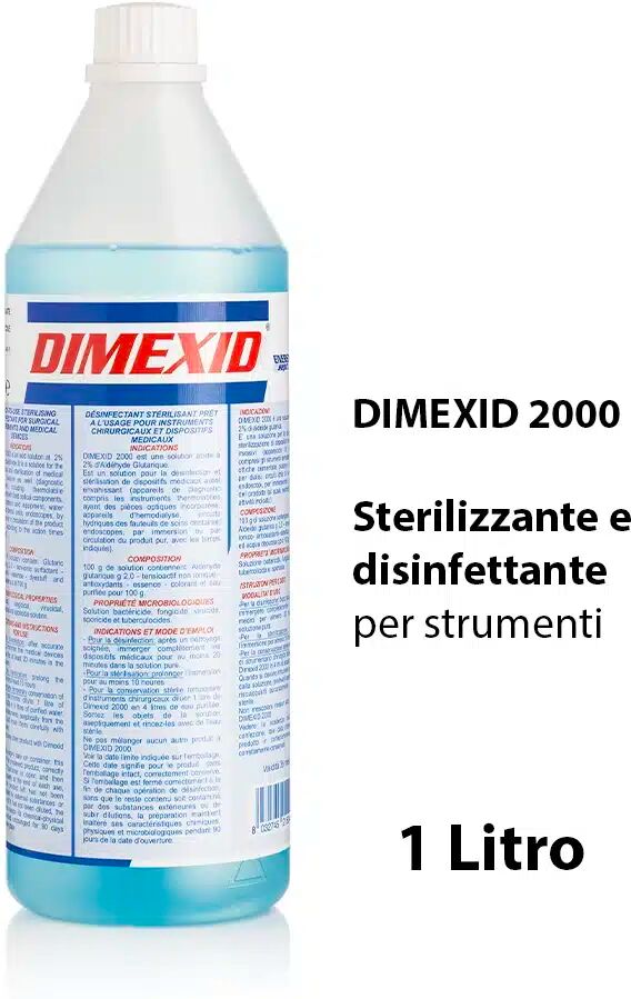 Xanitalia DIMEXID 2000 Sterilizzante e disinfettante per strumenti 1 Litro