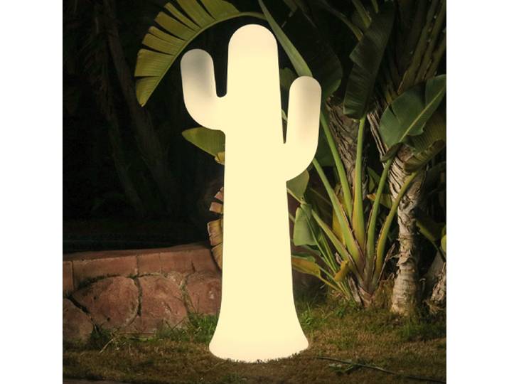Borne lumineuse Pancho modèle B 61 x 139 x 43cm Blanc/Blanc