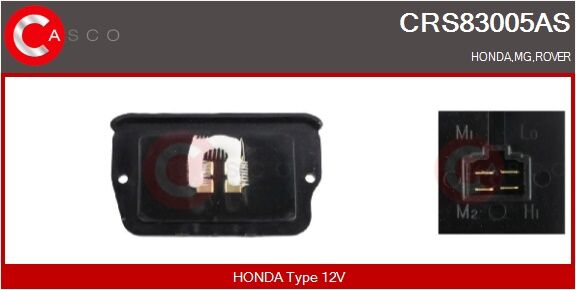 Casco Widerstand, Innenraumgebläse Crs83005as Für Honda Rover