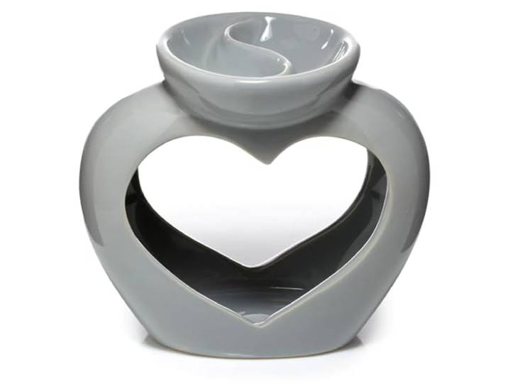 Puckator Brûleur à Huile et Fondant de Cire Avec Séparation Grijs met vorm voor etherische oliën, meerkleurig, uniek