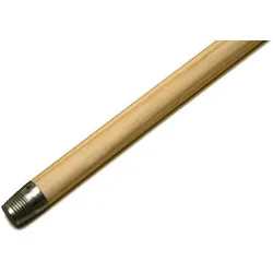 Besenstiele, Holz, unlackiert, mit Gewinde Ø 24 mm, Länge 140 cm_Länge:1400 mm