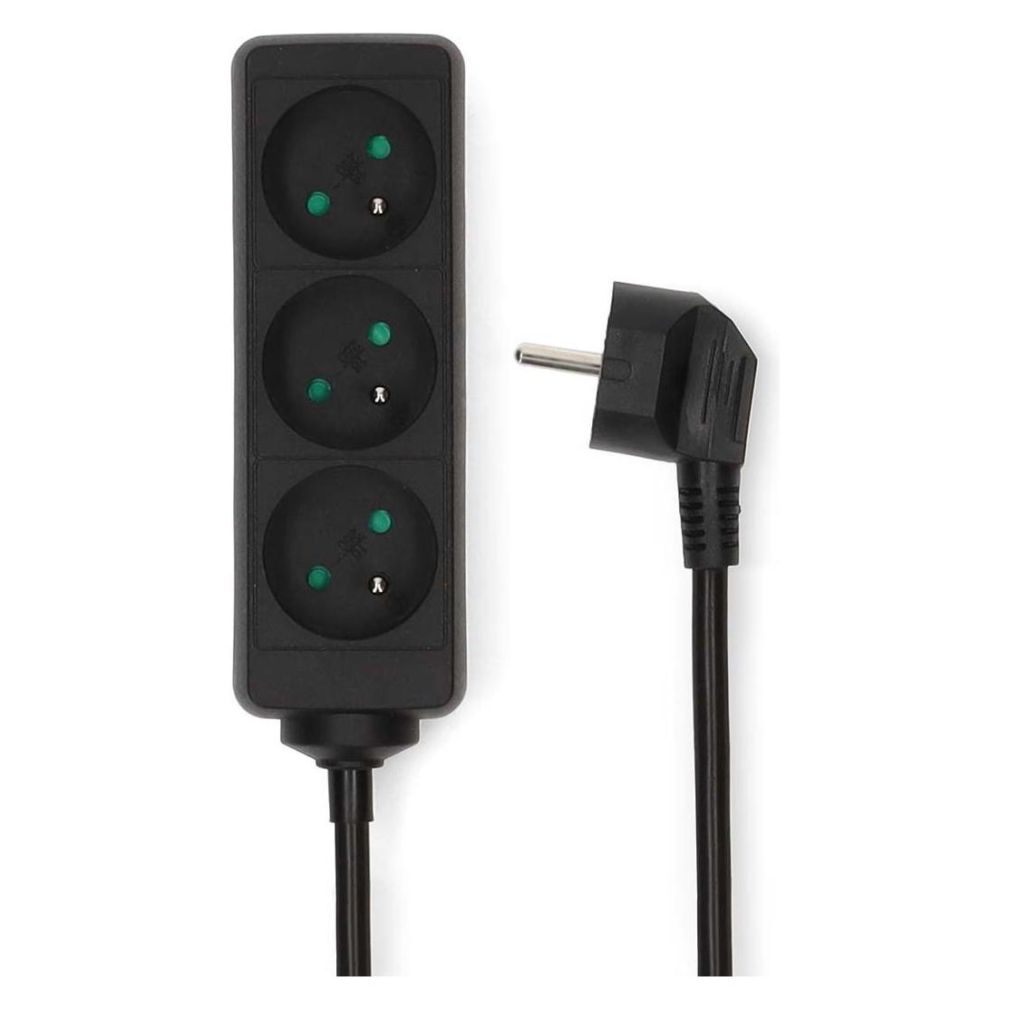 Nedis ESOC315E1BK Steckdosenleiste (3x, CEE 7/4, 1.50 m) (ESOC315E1BK)
