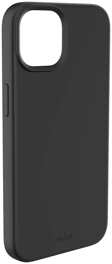 iPhone 14 / 13 Puro Icon Mag Silikone Bagside Cover - MagSafe Cover - Sort