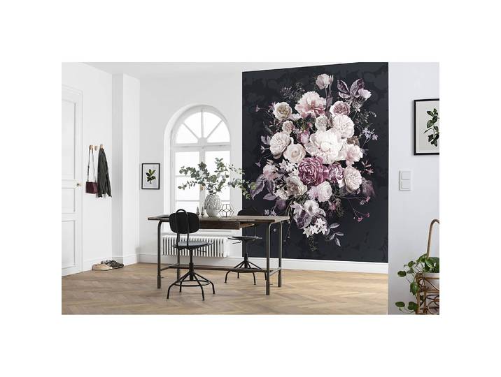 home24 Fotobehang Bouquet Noir 200 x 250 x 0cm
