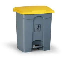 Mehrzweck-Treteimer für mülltrennung, 45 l, 610 x 400 x 400 mm, gelb