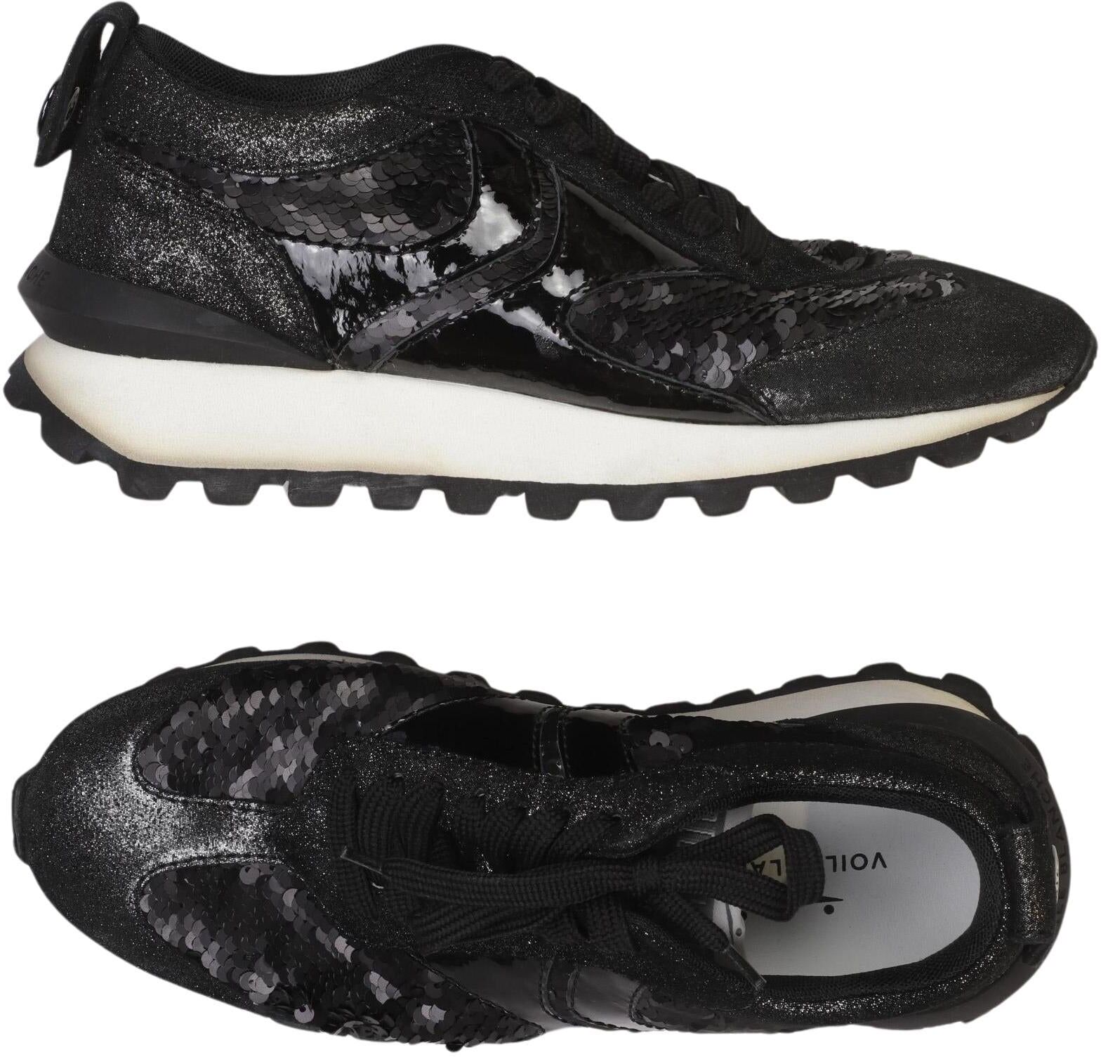 Voile Blanche Damen Sneaker, Schwarz, Gr. EU 37, kein / Etikett - Second Hand
