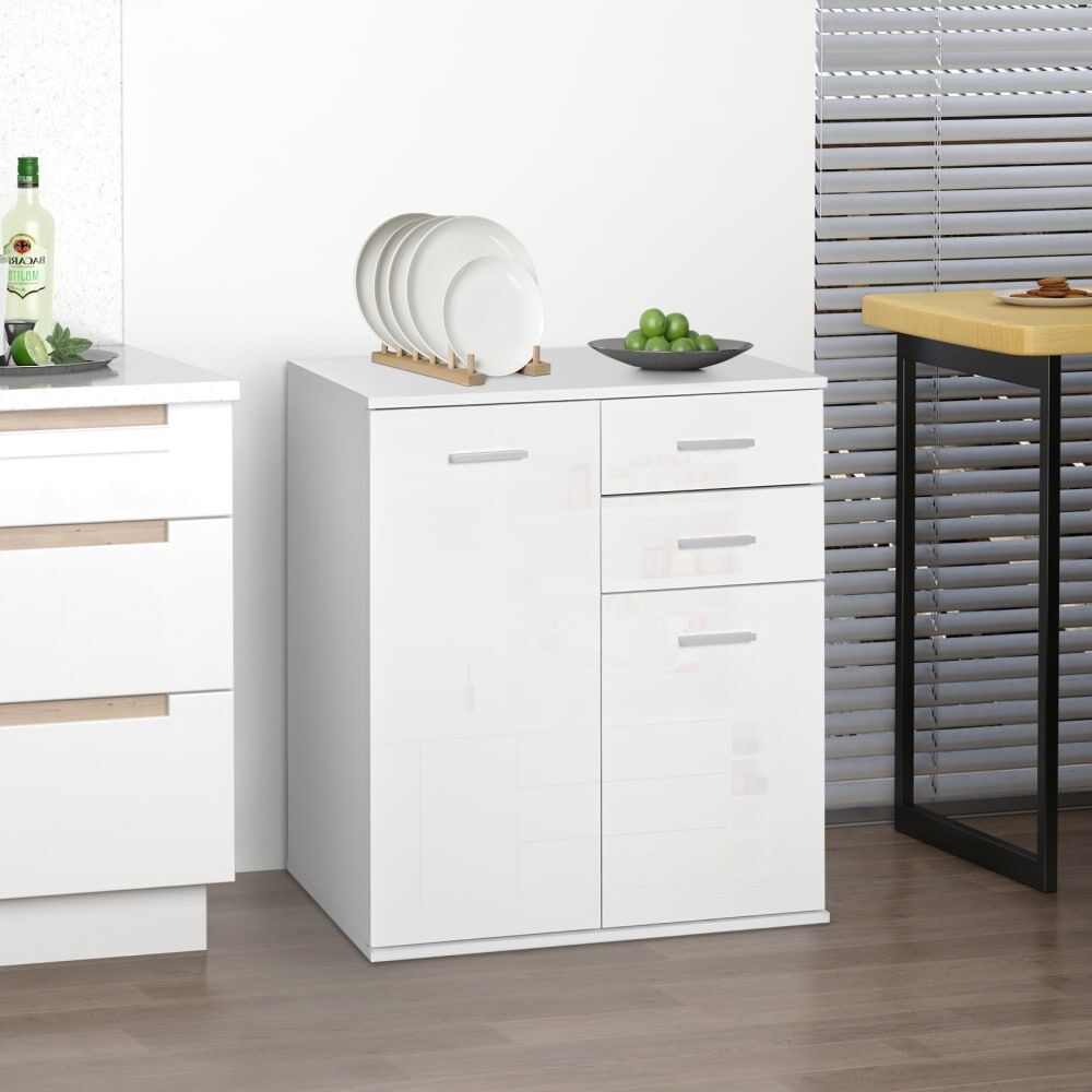 Homcom Armario 71x35x76 cm blanco