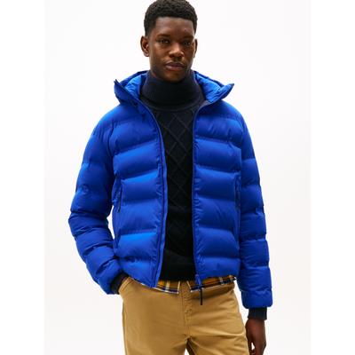 Steppjacke TOMMY HILFIGER "TECH HEAT SEALED", Herren, Gr. XXL, blau (wedge blau), Web, Obermaterial: 100% Polyester, regular fit normal, Jacken Steppjacke, Winterjacke, Outdoorjacke, regular fit