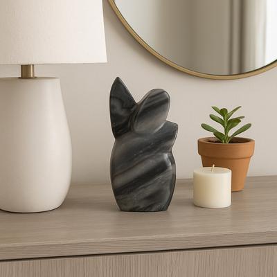 Sagebrook Home Marble Decorative Statue Elegant Contemporary Carved Figurine