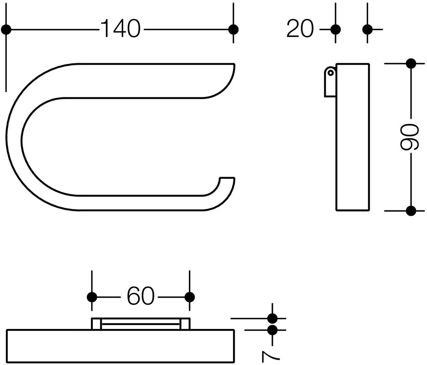 HEWI System 800K WC-Papierhalter