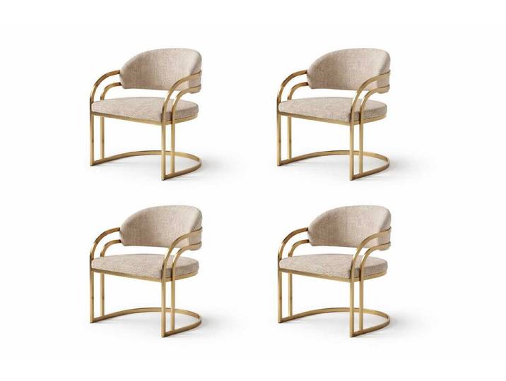 JVmoebel Polsterstuhl Luxuriöse 4x Stühle Bequem und elegant Modernes Design Esszimmer, Made in Europa