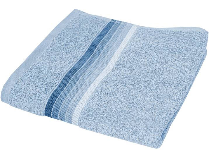 Handtücher DYCKHOFF Chenille , blau, B:70cm L:140cm, Frottier, Frottier, Handtücher, Handtücher