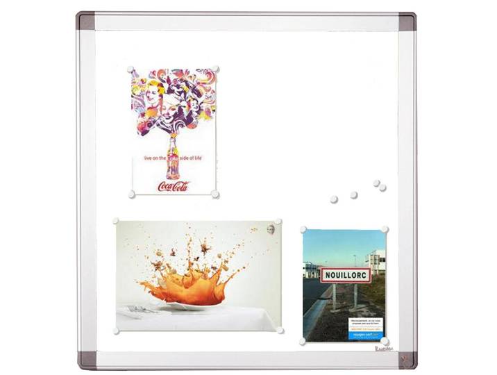 Planorga Vitrine d'affichage intérieur haute sécurité 9 feuilles A4 - Fond magnétique
