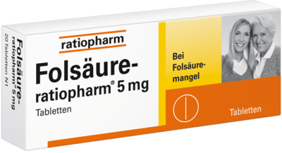 ratiopharm GmbH FOLSÄURE-RATIOPHARM 5 mg Tabletten 50 St 03971388