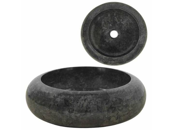 vidaXL Lavabo 40 x 12 cm Marbre Noir