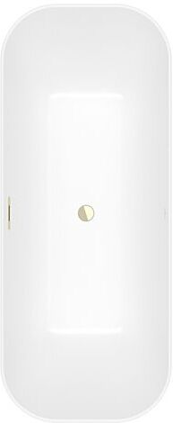 Villeroy und Boch Finion Rechteck-Freistehwanne 177FIN7A2BCV3RW 170 x 70 cm, Schürze Colour on Demand, stone white, champagne