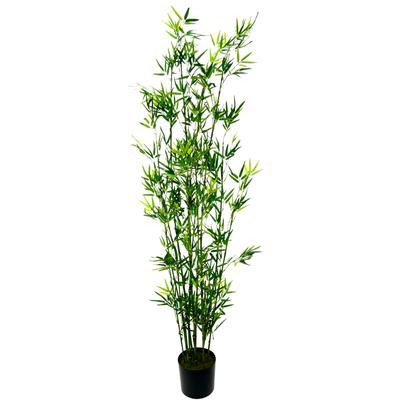 Kunstpflanze I.GE.A. "Bambus im Topf", grün, B:34cm H:180cm T:34cm, Kunststoff, Polyester, Kunstpflanzen, Kunstpflanze