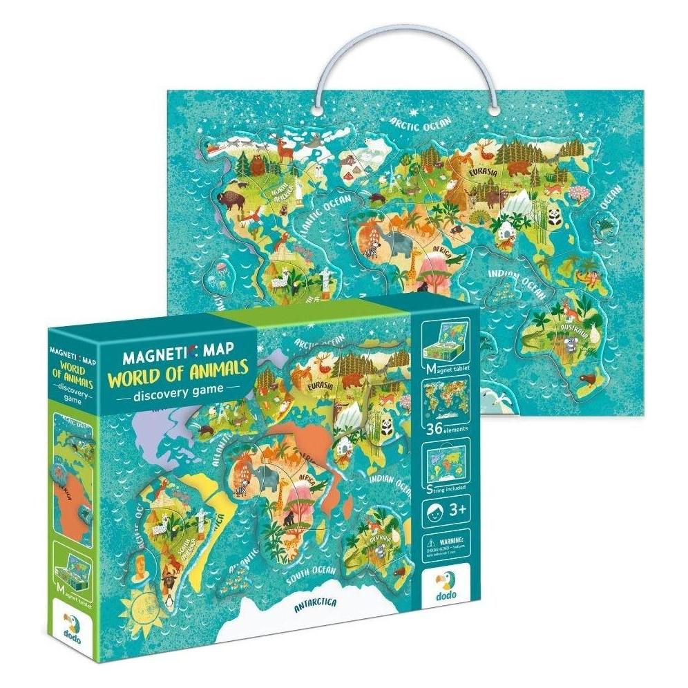 Dodo Magnetische Karte Tierweltkarte (Deutsch) (200267)