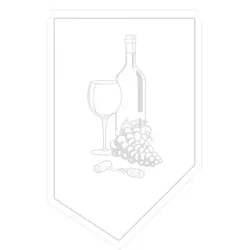 Mank Weinmanschette mit Blindprägung aus Tissue, 100x65mm, 150 Stück - Einweg