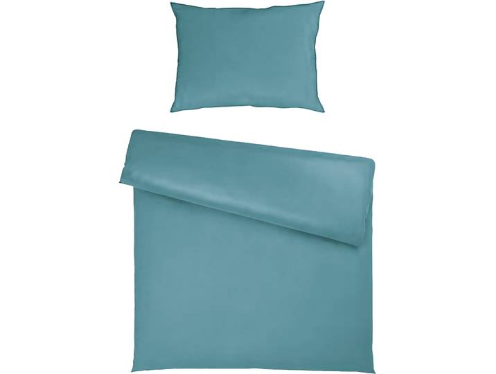 Bettgarnitur Tara 160x210+65x100cm jade - Material: 50% Baumwolle / 50% TENCEL™ Lyocell - Bettwäschegarnitur