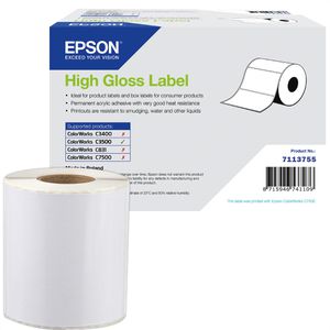 Epson-Etiketten High Gloss Label 7113755, 102mm x 152mm, 210 Einzel-Etiketten, Papier, glänzend