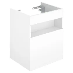KEUCO Waschtischunterschrank „Stageline“ Vulkanit (Glas, satiniert), Vulkanit (Dekor, matt), Anschlag links, ohne Beleuchtung 460 × 625 × 380 mm